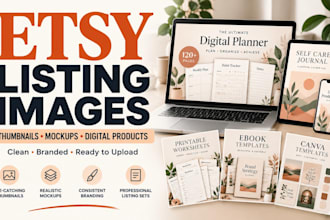 design etsy listing images thumbnails and mockups for digital products