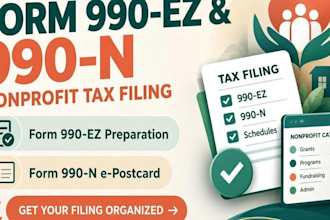 help prepare form 990ez and form 990n nonprofit filings
