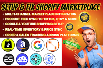 setup shopify marketplace cedcommerce webkul litcommerce koongo market sync