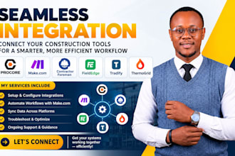 procore make com contractor foreman fieldedge tradify thermogrid integration