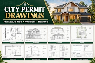 draw city permit plans for decks, garages and adus