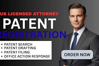 prepare and file your US patent registration application with uspto today