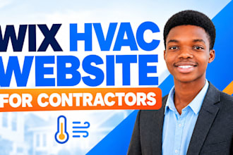 design a wix hvac website for heating and cooling contractors
