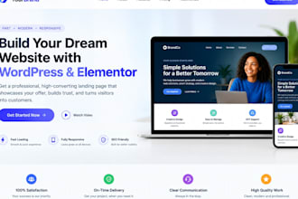 build a wordpress sales landing page with elementor