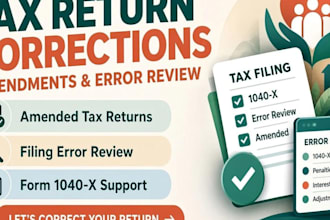 help amend US tax returns and correct tax filing errors