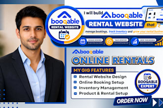 build booqable rental website for event, equipment, and party rental businesses
