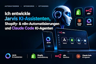 entwickle jarvis ki agenten, shopify n8n automatisierungen mit claude code