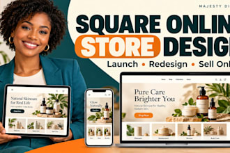 design square online store, square website or redesign square store