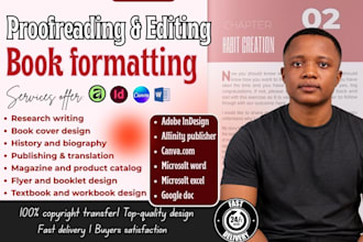 edit ebook formatting ghostwriter proofreading manuscript canva book design