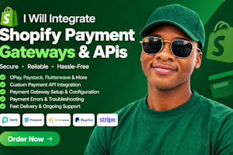 integrate shopify payment gateways and custom payment apis