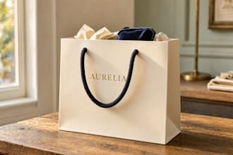 design professional shopping bags ready for printing