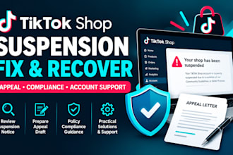 fix or reinstate tiktok shop suspension, tiktok appeal tiktok ads