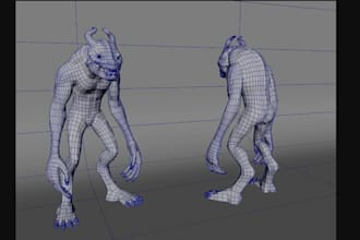 retopologize 3d characters, clean meshes, unwrap uvs and bake textures for games