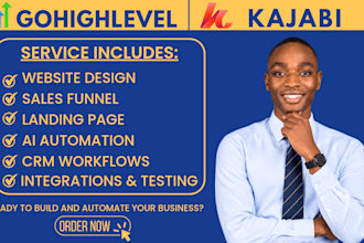 gohighlevel website design build kajabi sale funnel ghl automation kajabi expert