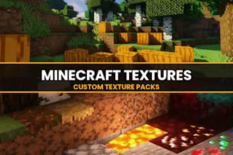 design minecraft texture packs, pvp textures, gui, and resource packs