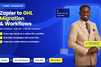 do zapier to gohighlevel migration ghl workflows bulk sms calendar reminders