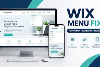 fix wix website menu and navigation issue