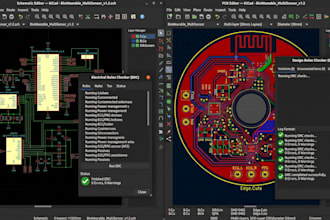 create kicad pcb layouts for medical wearables with drc and erc design checks