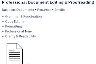 proofread and edit your business document, email, or resume
