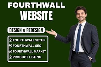 design your fourthwall website and set up your merch store