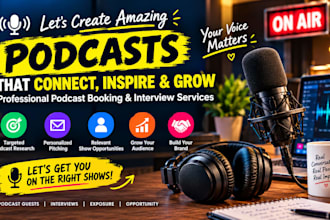 podcast outreach, guest pitching, booking, podcast PR and podcast guest booking