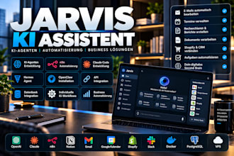 jarvis ki assistenz, jarvis ki agent, claude code, shopify n8n automatisierung
