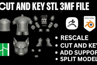 split stl files cut and key models for bambu lab multicolor 3d printing
