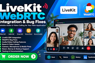 fix livekit webrtc bugs and integrate audio video calls