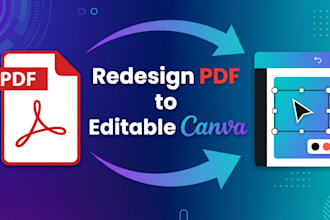 design canva PDF ebooks, workbooks, canva redesign