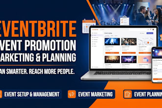 manage eventbrite promotion, event marketing, event planning