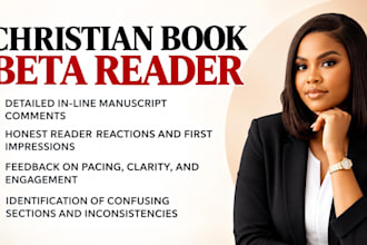 be your christian beta reader for faith based books memior catholic devotion