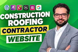 build roofing site contractor, plumbing, hvac, electrician, construction website