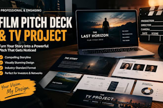 create a stunning film, TV project, podcast, web series pitch deck presentation