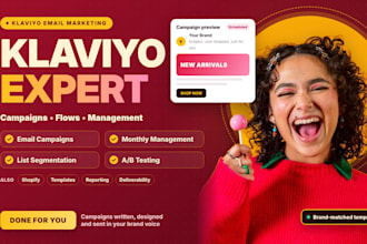 be your klaviyo expert for klaviyo email marketing campaigns and management