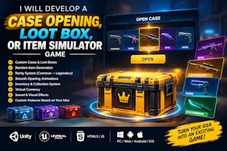 develop a case opening, loot box, or item simulator game