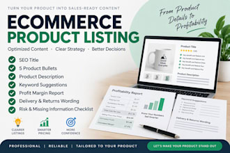 optimize your product listing and calculate its profit margin