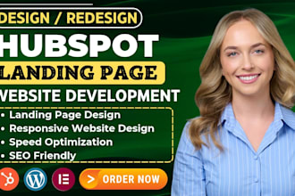 design hubspot landing page, hubspot website, hubspot, full stack web developer