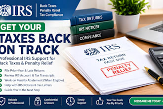 file back taxes, late tax returns and help reduce irs penalties