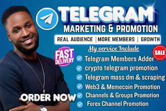 do telegram marketing, targeted promotion and opt in dm campaigns