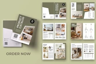 design b2b product catalog, home decor, interior finishesand office furniture