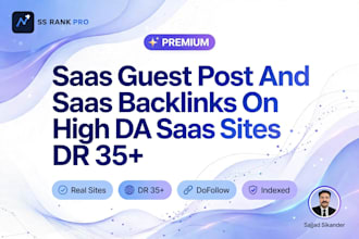 do saas guest post and saas backlinks on high da saas sites