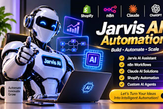 build jarvis ai assistant, jarvis ai agent shopify n8n automation ai claude code
