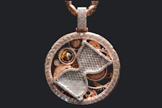 design custom 3d hip hop jewelry, iced out pendants and chains