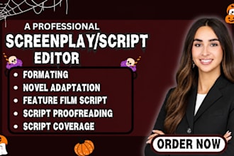 edit and rewrite your screenplay, movie script or TV pilot