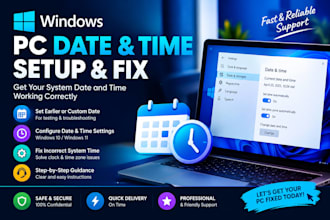 backdate your PC system clock and fix date, related software issues