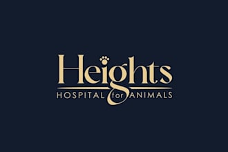 design wordmark community animal hospital logo
