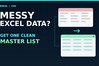 merge and clean excel or CSV customer lists with a change log