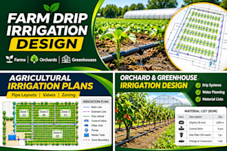 design drip irrigation systems for farms, orchards and greenhouses