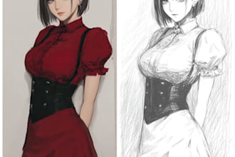 anime and manga character illustration