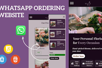 build a whatsapp ordering website for small businesses